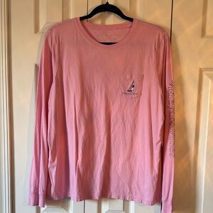 Vineyard Vines Pink Pocket Tee
